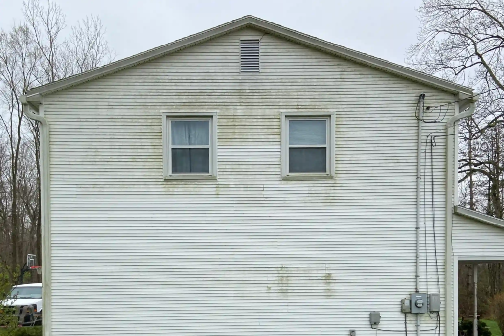 A Warren Home Before Being Pressure Washed.
