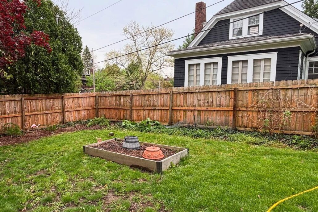A Clean, Shining Fence in New Middletown After Being Pressure Washed.