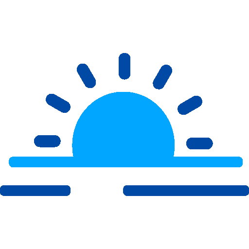A Sun Icon Signifying Natural Light Let in by Clean Windows.